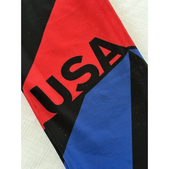 NEW UA Under Armour Compression XS Womens USA Heatgear Patriotic Leggings Flag - Picture 2 of 5